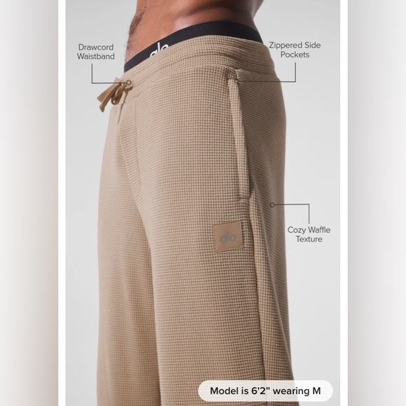 Elevate Waffle Straight Leg Pant - Picture 3 of 3